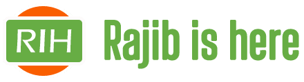 Rajib is here Logo
